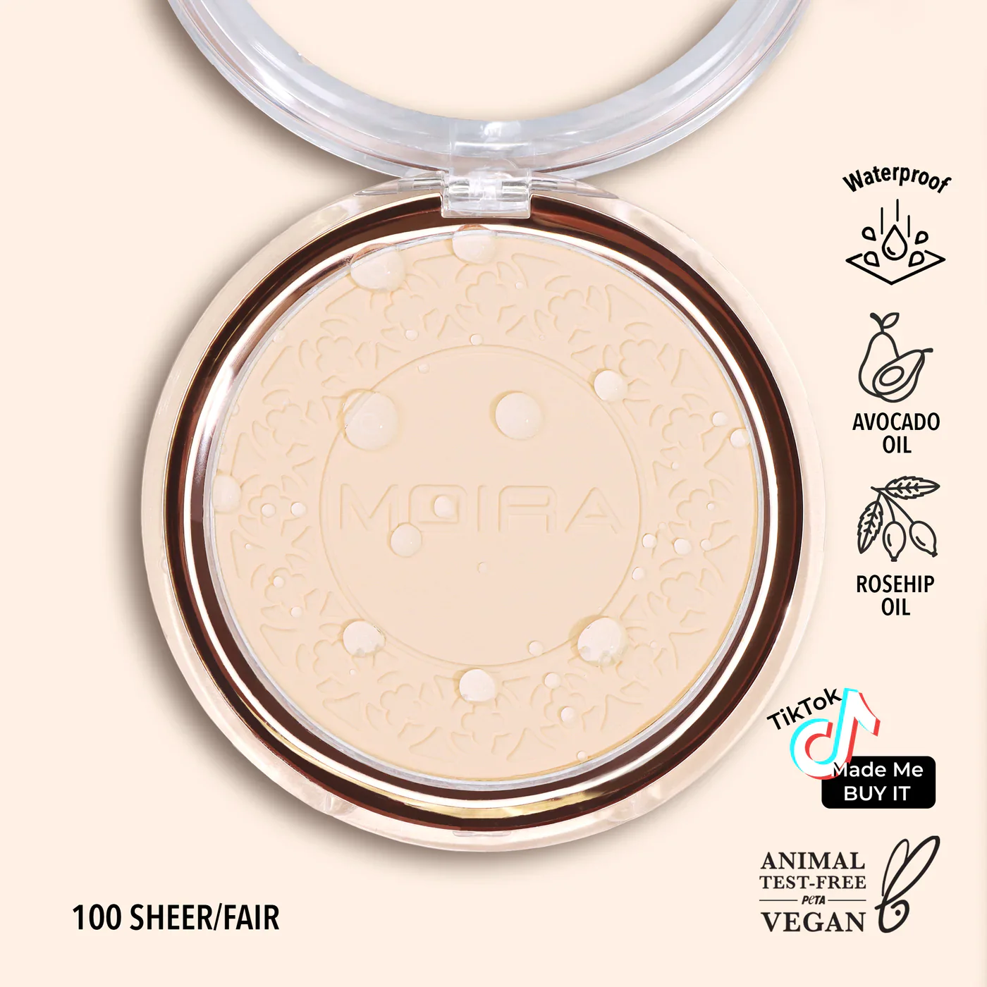 Moira - Polvo Compacto Soft Focus Waterproof Setting Powder - Imagen 2