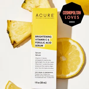 ACURE Brightening Vitamin C & Ferulic Acid Serum, Suero iluminador 30ml