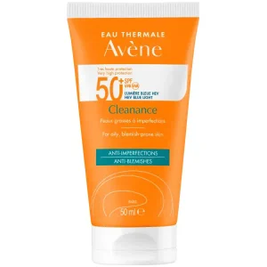 AVÈNE Cleanance Solar FPS 50+ Protector Solar para Piel Grasa, 50ml