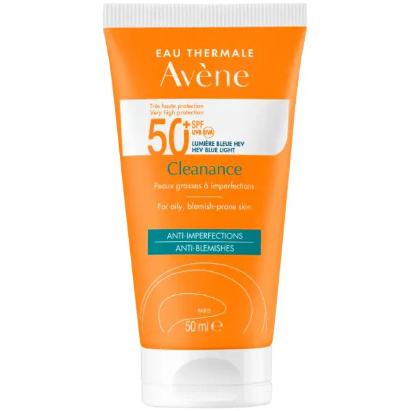 AVÈNE Cleanance Solar FPS 50+ Protector Solar para Piel Grasa, 50ml