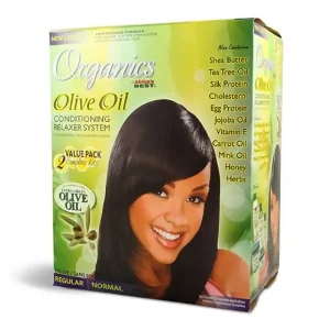 Africa’s Best Organics Relaxer Kit Twin Pak(2 Aplicaciones)  Regular